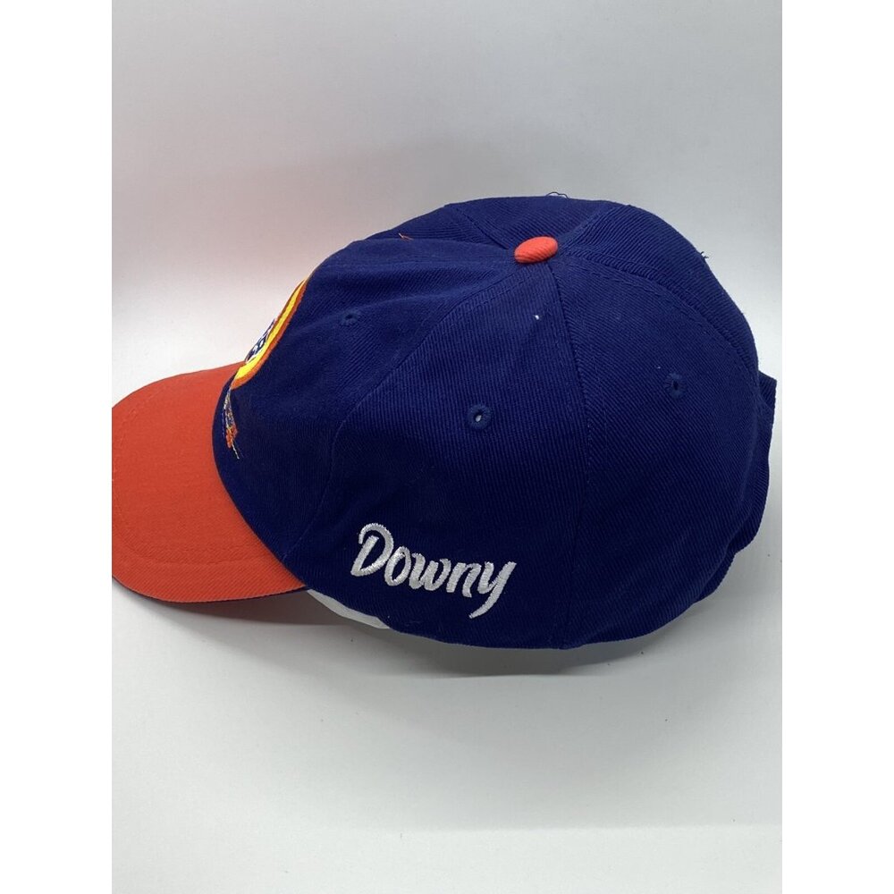 Tide Racing Blue Orange 32 Adjustable Adult Baseball Cap Hat Hook-Loop Downey - Picture 10 of 14